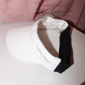 Calvin Klein White Visor NEVER WORN
